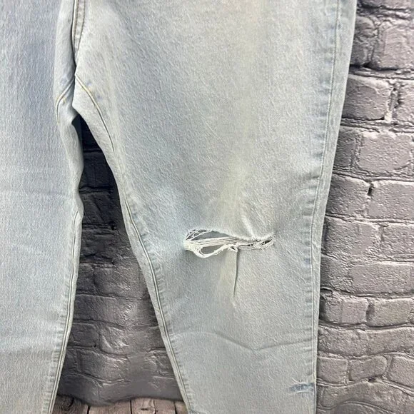 Universal Thread Vintage Straight Stretch Button Fly Jeans Size 14 Ankle Length - Picture 8 of 13